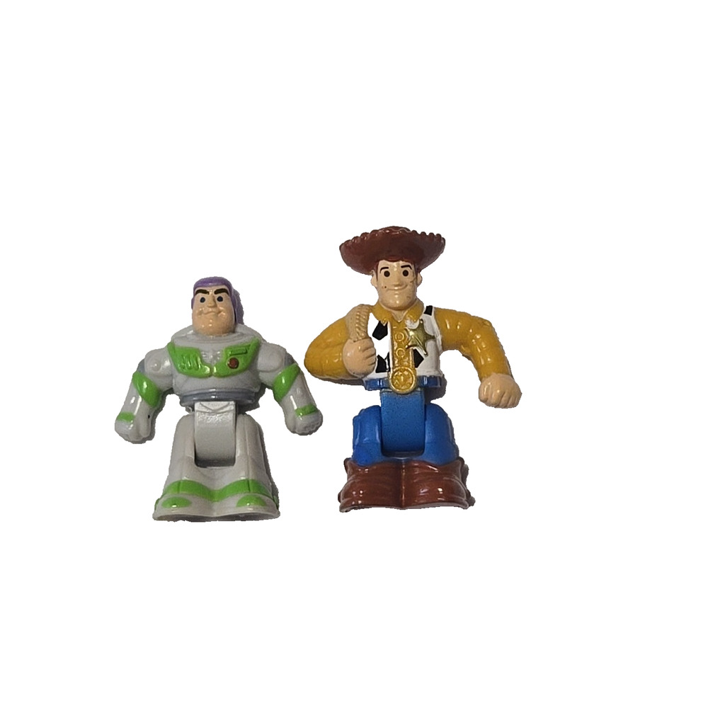 Geo Trax Fisher Price 2010 Disney Pixar Toy Story 3 Woody and Buzz Figures